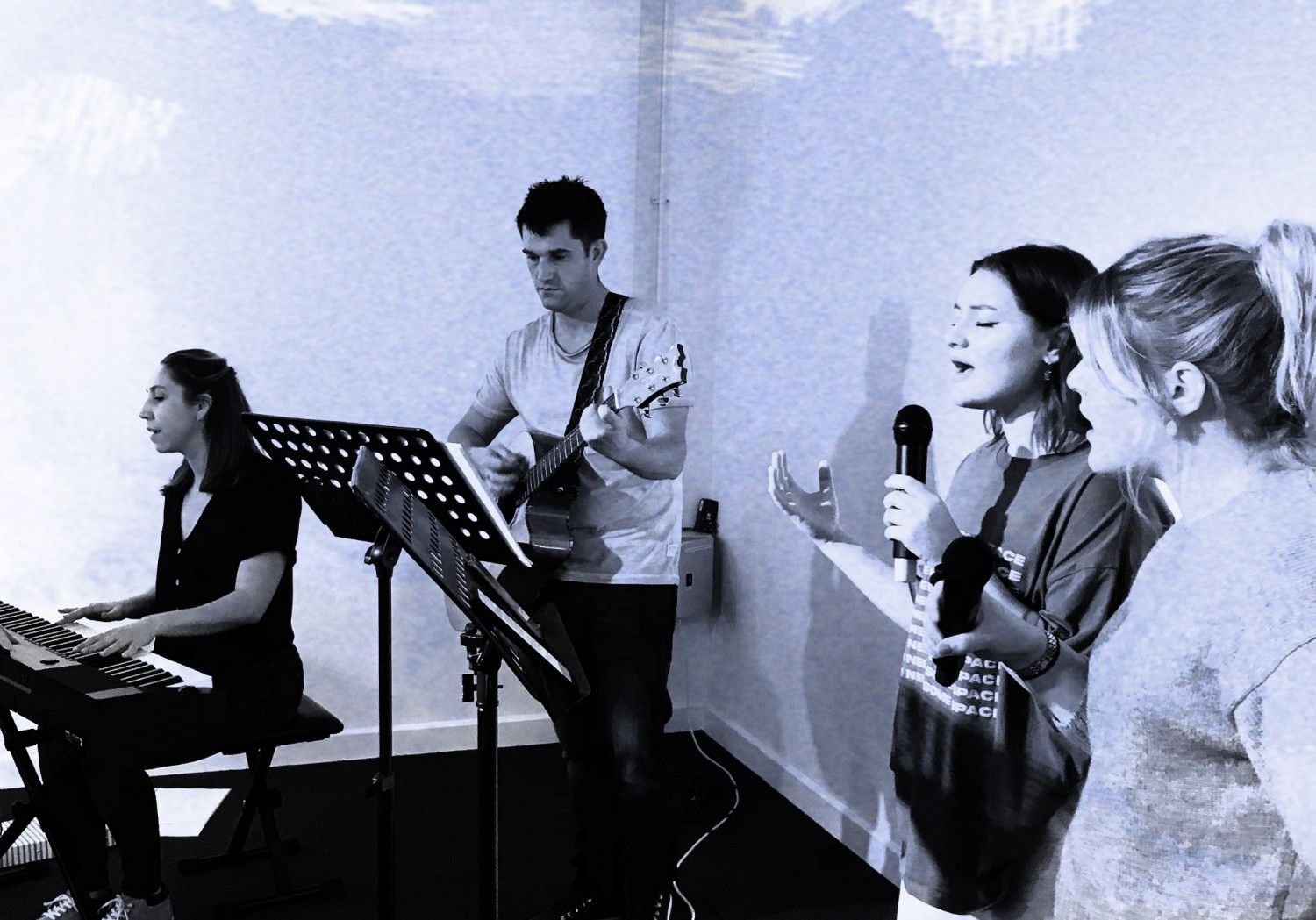 young adults worship group Young adults worship group